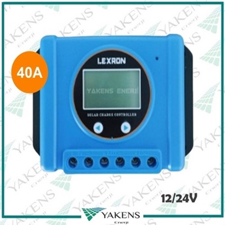 40A Amper Pwm Solar Şarj Kontrol Cihazı 12/24V Lexron